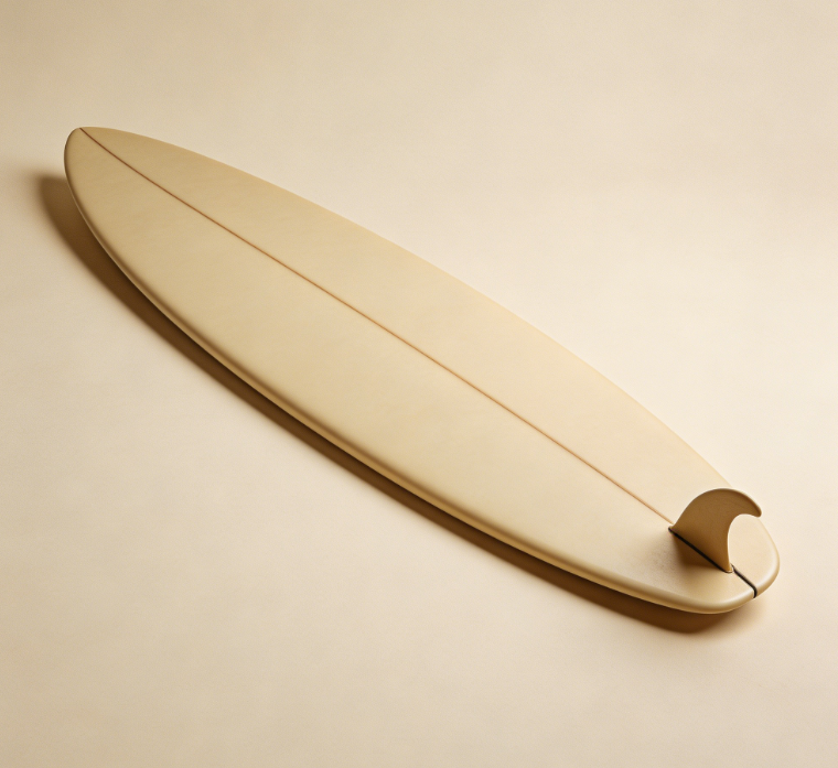 Retro Single Fin Longboard Surfboard