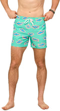 Mens Swim Trunks – Mens Swim Shorts with 4-Way Stretch, 5.5” Beach Shorts with Elastic Waist, Drawstring,Mesh Lining
