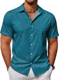 Mens Hawaiian Shirts Short Sleeve Button Down Aloha Shirt Casual Beach Clothes